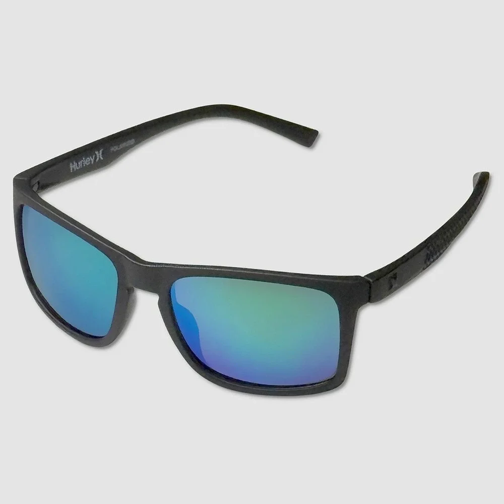 Hurley Modern Keyhole Rectangle Polarized Sunglasses - NEW Multi- #49564-SUN4